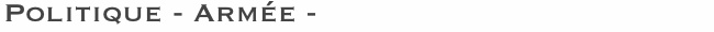 Politique - Arme