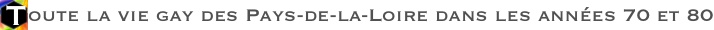 Toute la vie gay des Pays-de-la-Loire dans les annes 70 et 80